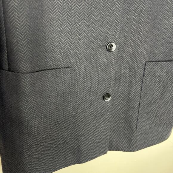 Harve Benard Womens Jacket Size 10 Herringbone Wool Button Up Classic Timeless - Picture 4 of 11